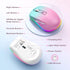 Wireless Mouse Jiggler, Rechargeable Moving Mouse with Undetectable Random Movement, Gradient Pink