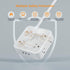 TESSAN Flat Plug Long Extension Cord, 25 Ft, Power Strip with 8 Outlets and 3 USB Ports
