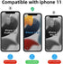 for iPhone 11 Phone Case, Shockproof for iPhone 11 Case, Military Grade Drop Protection, Protective Hard Back Slim Translucent Case for iPhone 11 6.1'', Frosted Black