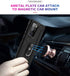 ADDIT Case for Samsung Note 20 Ultra, Military Grade with Ring Car Mount Kickstand, Black