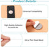 40Pcs Phone Metal Plates, Round Mobile Phone Metal Plate Made of Iron, Adhesive Cell Phone Case Back Magnet Stickers