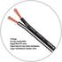 InstallGear 14 Gauge AWG 30ft Black Speaker Wire Cable for Car and Home Theater