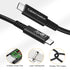 CableCreation USB 4 Cable, 2.6FT, 40Gbps, 100W, 8K 30Hz/Dual 4K 60Hz, USB-IF Certified, Compatible with USB-C Devices.