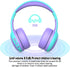 gorsun Bluetooth Kids Headphones with Microphone, Wireless Headsets with 85dB Volume Limited for Boys and Girls (Purple)