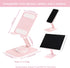 LunaBeam 360 17/16/15/14 S25/S26 10a Adjustable Metal Phone Stand for Desk Foldable Rotating Phone Holder Compatible