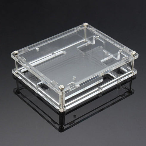 Uno R3 Case Enclosure, Transparent Gloss Acrylic Computer Box Compatible with Arduino UNO R3
