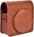 PU Leather Camera Bag with Shoulder Strap for Fujifilm Instax SQ6 (Brown) Protective Case