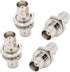 BNC Female to Female Adapter Bulkhead Connector, Coax Extension BNC Coupler for CCTV Security Camera System - 4-Pack