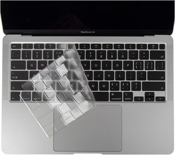 Ultra Thin Clear Keyboard Cover Protector, Soft TPU Skin for MacBook Air 13 inch Model A2237 A2179