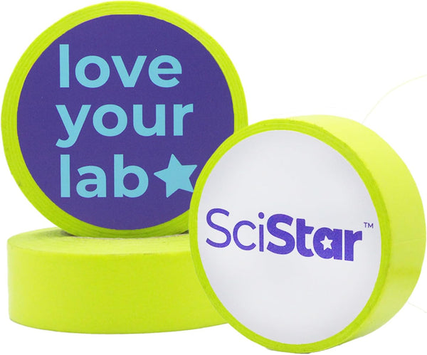Laboratory Labeling Tape, 1200 inches Long x 1 inch Wide, Extreme Temperature and Water Resistant, 3 Pack