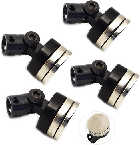 DEVMO 4PCS SCX10 4WD 1/10 RC Magnetic Body Post,Alloy Magnetic Stealth Invisible Body Shell Mount Column Compatible