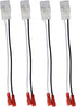 4 Pack 72-6514 Speaker Wire Harness Adapter, Compatible with Jeep Wrangler Chrysler Town & Country