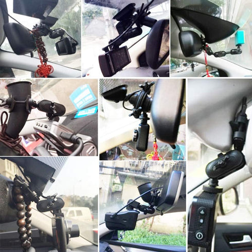 CALIDAKA Car Interior Holder, Universal Dash Cam Mount Bracket for Auto Driving