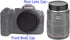 Camera Body Cap & Lens Rear Cap Cover for Canon EOS R50 R100 R10 R8 R7 R6 R5 R5C R3 R RP
