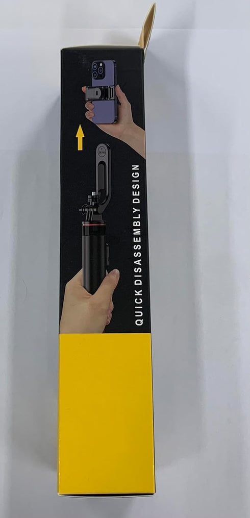 51” Selfie Stick Tripod, Aluminum Alloy Integrated Smartphone Tripod Stand with Wireless Remote Control for