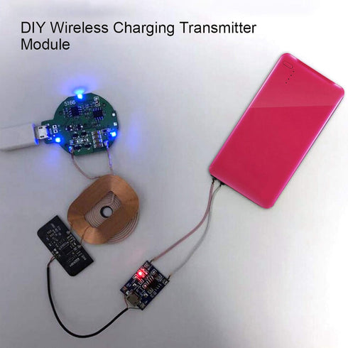 Qi Standard Wireless Charger Receiver Module, Ultra-Thin 5V 1A DIY Wireless Charging Receiver Circuit for Qi