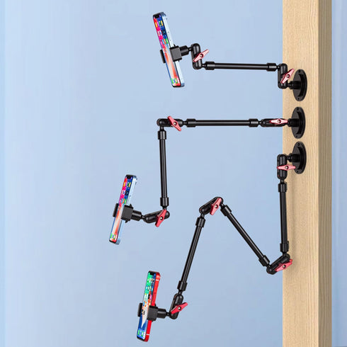 Super Upgraded Magic Arm with LED, 82cm Length, Phone Wall Mount Holder Bracket, Desk Mount