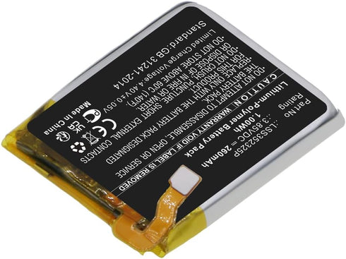 Battery Replacement 260mAh LSS352325P Compatible with Fitbit Versa 3 Fitness Smartwatch FB511
