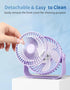 TriPole USB Desk Fan, 4.5 Inches Portable Mini Fan with 3 Speeds and 360° Head Rotation for Home Office
