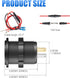 48W 12V USB Outlet USB C Car Socket, PD 30W and QC 18W Waterproof Car Charger Power Outlet with LED Voltmeter