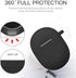 for Google Pixel Buds Pro Case Cover 2022 with Cleaner Kit, Soft Silicone Shockproof Protective Case Skin with Carabiner for Google Pixel Pro Case, Front LED Visible, Black