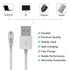 Replacement Charger for SKG V7 Pro / V7 Watch, 1.9ft USB Magnetic Charging Cord (White&White)