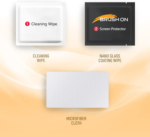 BRUSH ON Liquid Glass Screen Protector With $250 Coverage | Wipe On Scratch and Shatter Resistant Nano Protection for All Phones Tablets and Smart Watches - Universal Fit