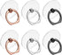 Molain 6Pcs Transparent Phone Ring Grips Holder, 360 Degree Rotation Ring Holder for
