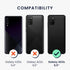 kwmobile TPU Silicone Case Compatible with Samsung Galaxy A03s, Soft Cover - Don't Touch My Phone (White/Black)