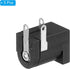PATIKIL 5.5x2.1mm DC Power Connector, 5 Pack 3 Pin PCB Mounting Female Plug Jack