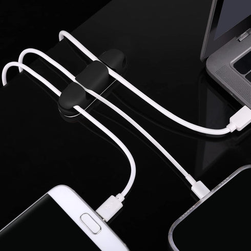 Cable Clips 3PCS Cord Wire Organizer, 4 Hole Silicone Cable Harness for Office and Home Desk.