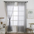 ZebraSmile 1 Panel Tab Top Curtains - Sheer Drapery for Bedroom & Living Room - Silver Gray 88(H) X55(W) in