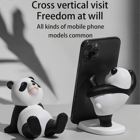 Generic Setup Cartoon Panda Stand - Adorable Mobile Prop Base, Secure Anti-Slide Device Mount, Charming Desk Ornament