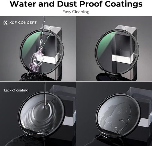 K&F Concept 52mm Circular Polarizer Filter, Super Slim High Definition CPL Lens Filter, 28 Multi-Layer Coated (Nano-X