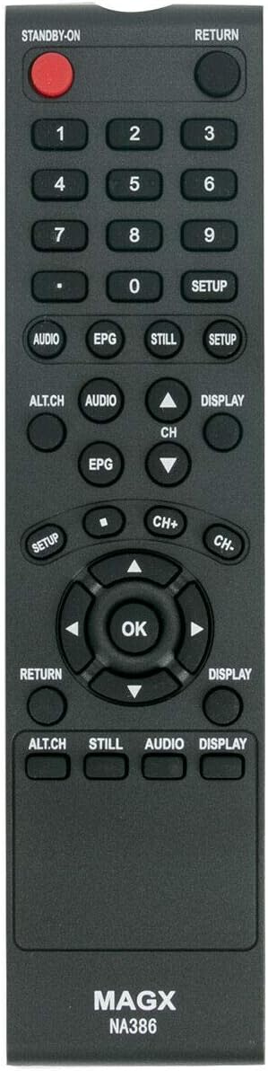 NA386UD NA386 Replace Remote Control - Fits Magnavox TV DTV Digital to Analog Converter Set Top Box