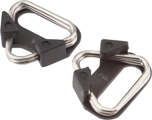 Stainless Steel Camera Strap Lug Ring, Triangle Split Hook with ABS Cap for Belt Hook Lanyard, 2pcs
