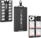 Aluminum Pop up Memory Card Case for 12 Micro SD TF MSD, 4 SD, 2 Nano SIM/NM Cards, Anti-Shock Anti Scratch with