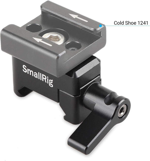 SmallRig Quick Release NATO Clamp, 1/4" 3/8" M2.5 Thread for Cold Shoe Monitor Support Camera Cage - 1973