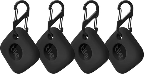 4PCS Soft Silicone Case for Tile Mate Tracker 2022 with Carabiner Accessories