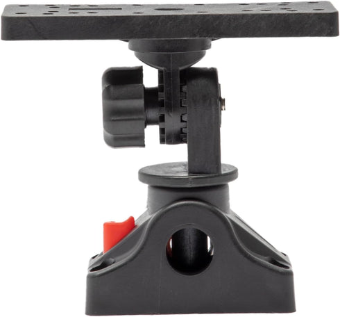 Extreme Max 3006.8661 Universal Fish Finder Head Unit Boat/Fishing Rod Holder Mount for Screens Up to 9" with Pivoting Bracket (Rectangle Mount) by Extreme Max