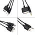 Black 10 in 1 Universal USB Cable - Multiple Universal Charging Cable for Cell Phones, Bluetooth Earphones, and more