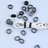 200 Pieces 0.5 Inch Small Elastic Silicone Rubber Bands, Strong Black Rubberbands for Wire and Cable Wrapping