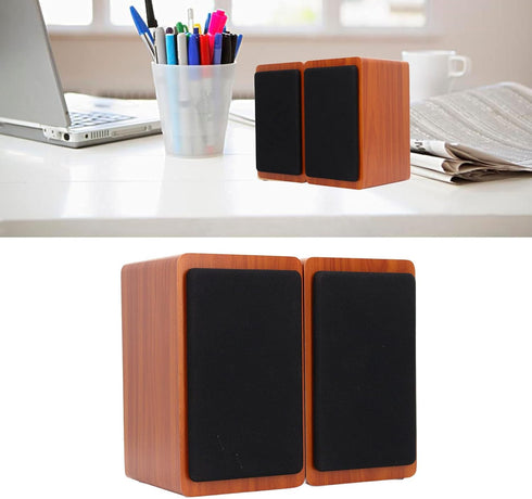 Sanpyl Computer Speakers, Wired USB Bluetooth Desktop Subwoofer with Full Range Vibrating Speaker for PC, Laptops, Cell