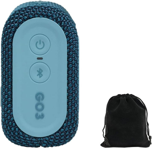 JBL Go 3 Portable Speaker with Bluetooth, Built-in Battery, Waterproof and Dustproof, Blue