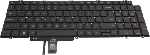 US Backlit Keyboard Replacement for Dell Precision 3560, 3561, Latitude 5520, 5521 (0N7N16)