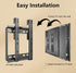 TV Wall Mount Bracket Low Profile Fixed for 14-43 Inch LED, LCD, Plasma TVs, Universal Mount Fits 8" Wood Studs