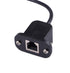 RJ11 6P4C Female to DP 4P Male Telephone Panel Mount - LAN Network Ethernet Extension Cable 15cm