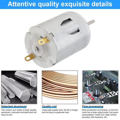 ChgImposs 5PCS R280 12-24V 24000RPM DC Motor High Speed Micro Motor for DIY Toys Mini Fans Juicer Water Pump Beauty