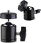 Universal 1/4" Swivel Mini Ball Head Screw Tripod Mount (2 Pack), EszkozTA 360 Degree Rotating Mount Base Adapter for