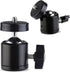 Universal 1/4" Swivel Mini Ball Head Screw Tripod Mount (2 Pack), EszkozTA 360 Degree Rotating Mount Base Adapter for